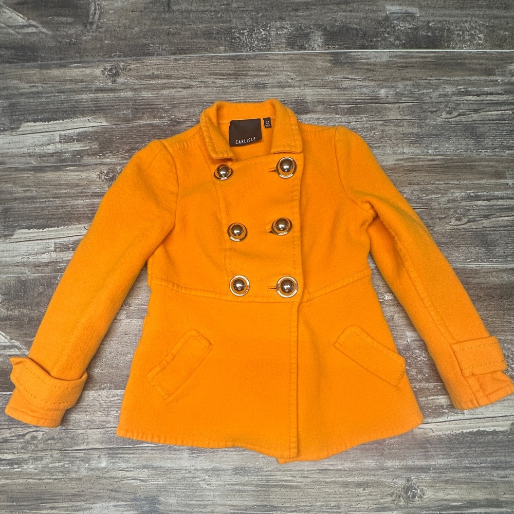 Carlisle Wool Angora Peacoat Orange Women’s Tailored Jacket
- GUC